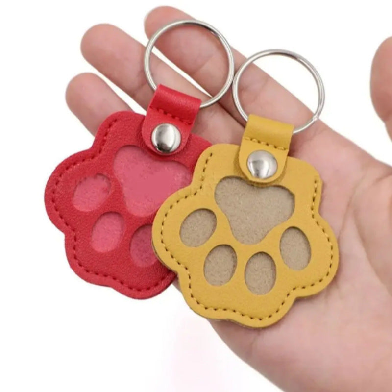 Porte-clés stockage poils d'animaux – Patte de chien