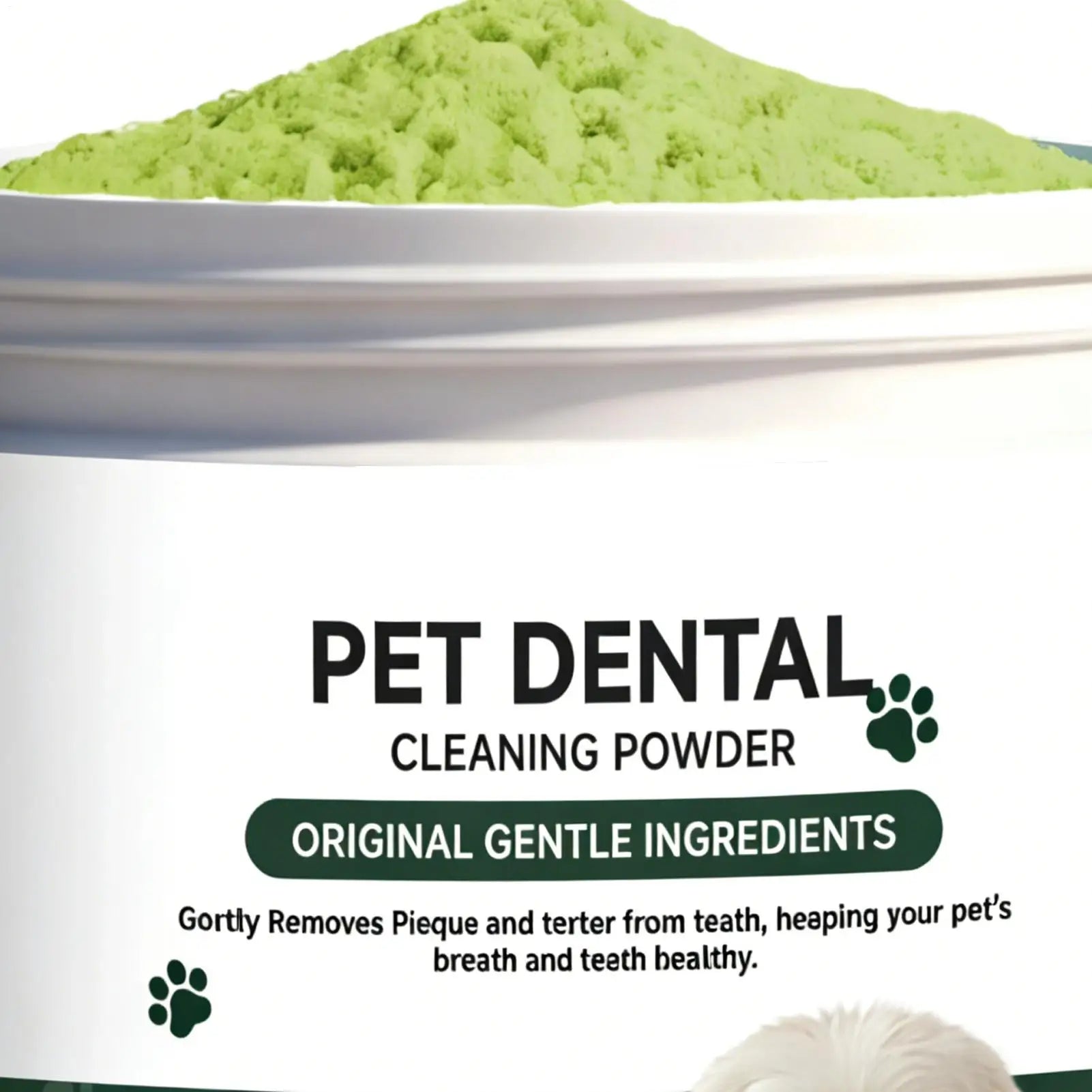 Dog Tooth Powder Cleaning No Brushing Cleaner Pet Tooth Clean Powder for Dog for Puppy Kitten Small Large Breeds Daily Home
