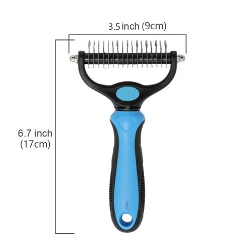 2 Sided Pet Grooming Brush Undercoat Rake Deshedding Comb for Dogs Cats Accessories Dog Stuff Mascotas Pets Massaging Tool Chien