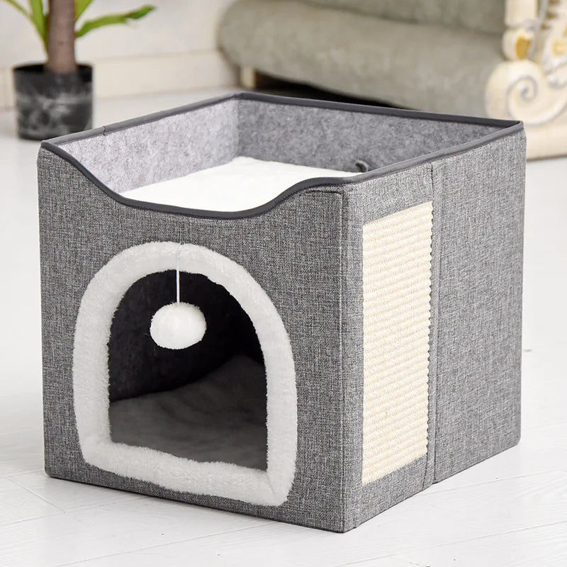 Nid douillet pour chat – Lavable & pliable