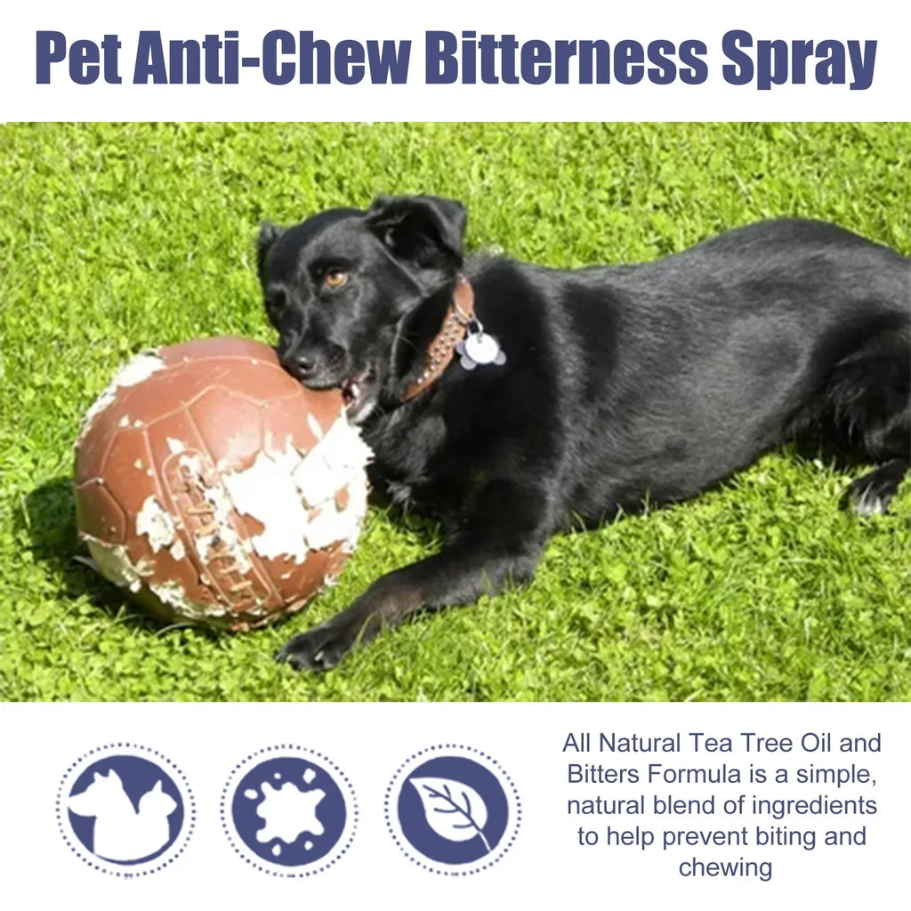Dog Bitter Spray Anti Chew Training Aid Stop Chewing Furniture Scratching Prevention No Bite Liquid for Puppies Cats Protection