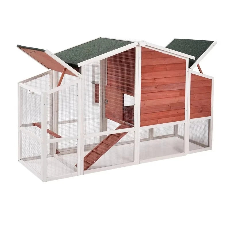 Outdoor Garden Wood Hen Cage Backyard Pet House Animal Cages Large Wooden Chicken Coop
