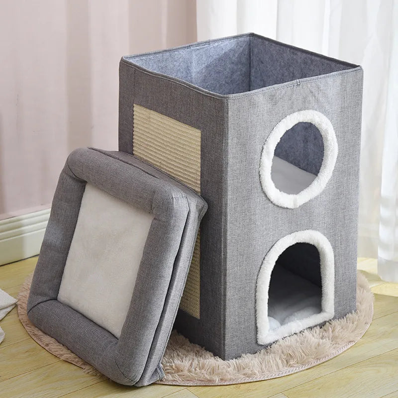 Nid douillet pour chat – Lavable & pliable