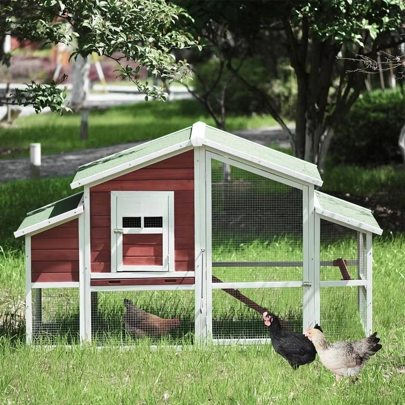 Outdoor Garden Wood Hen Cage Backyard Pet House Animal Cages Large Wooden Chicken Coop
