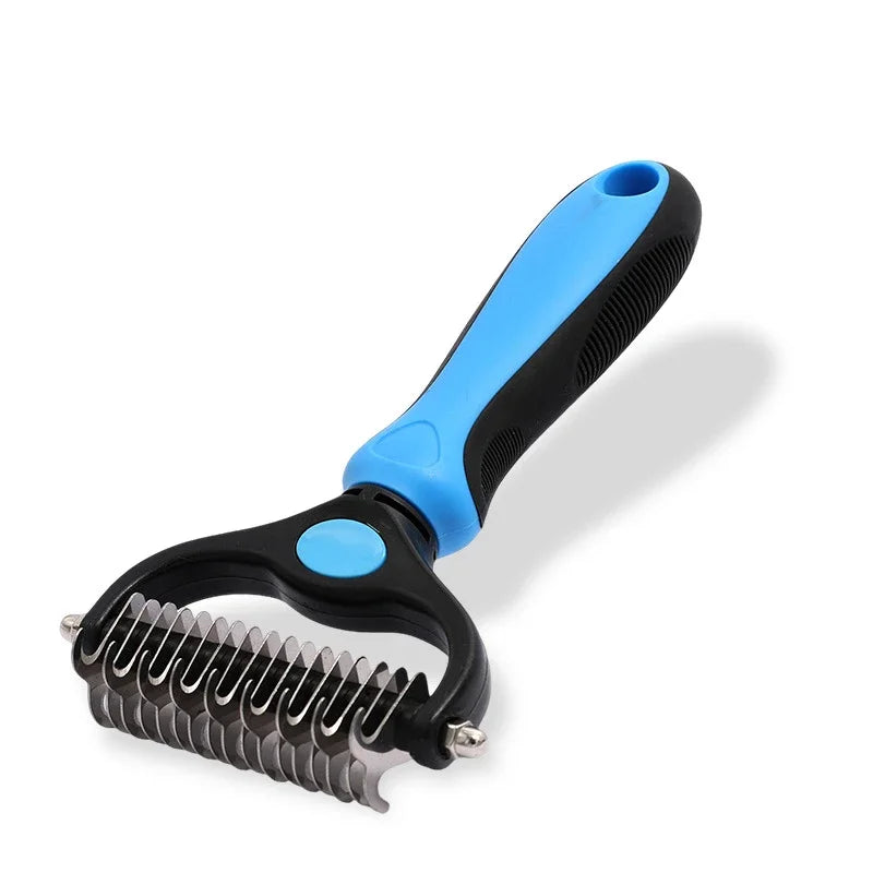 2 Sided Pet Grooming Brush Undercoat Rake Deshedding Comb for Dogs Cats Accessories Dog Stuff Mascotas Pets Massaging Tool Chien
