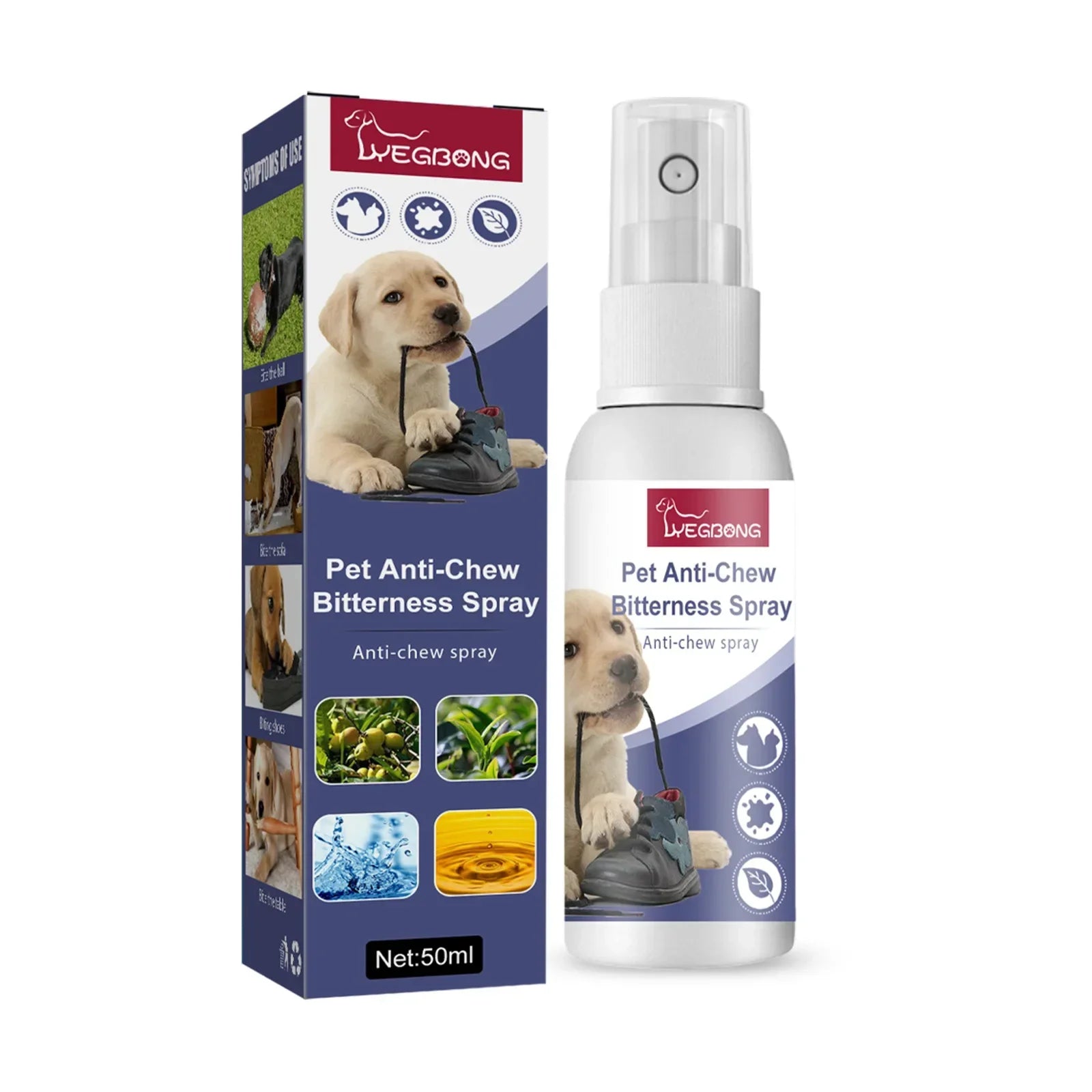 Dog Bitter Spray Anti Chew Training Aid Stop Chewing Furniture Scratching Prevention No Bite Liquid for Puppies Cats Protection
