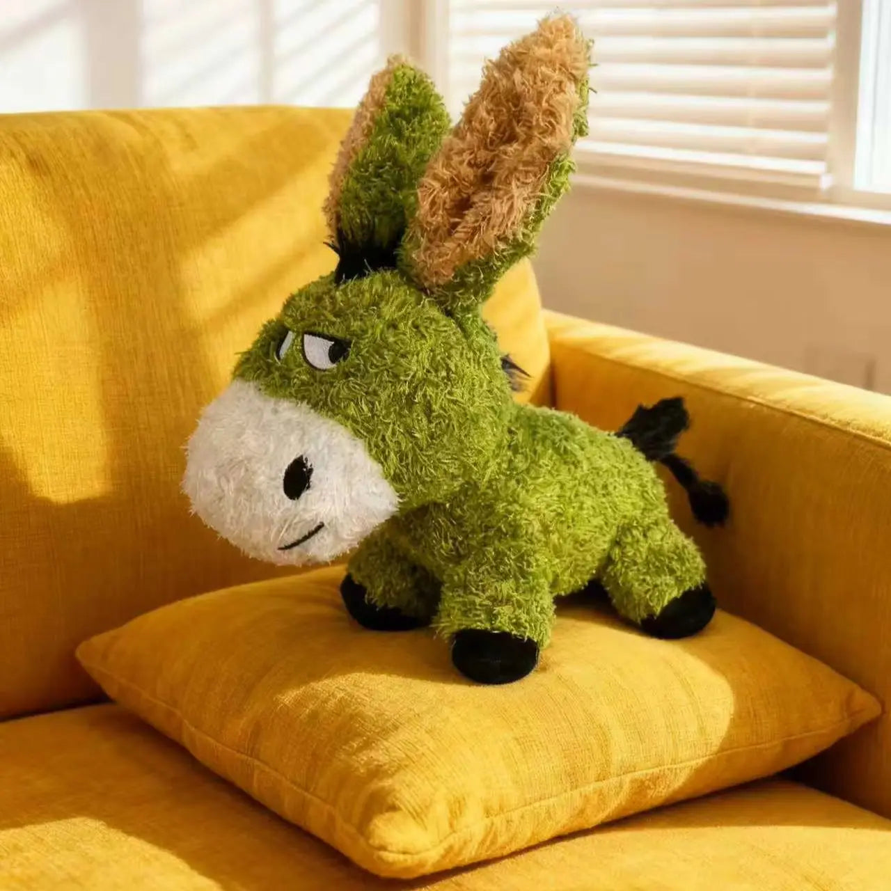 Chew-Resistant Interactive Dog Toy, Companion Plush Donkey Toy for Small, Medium & Large Dogs, Soft & Comfortable Large Plush