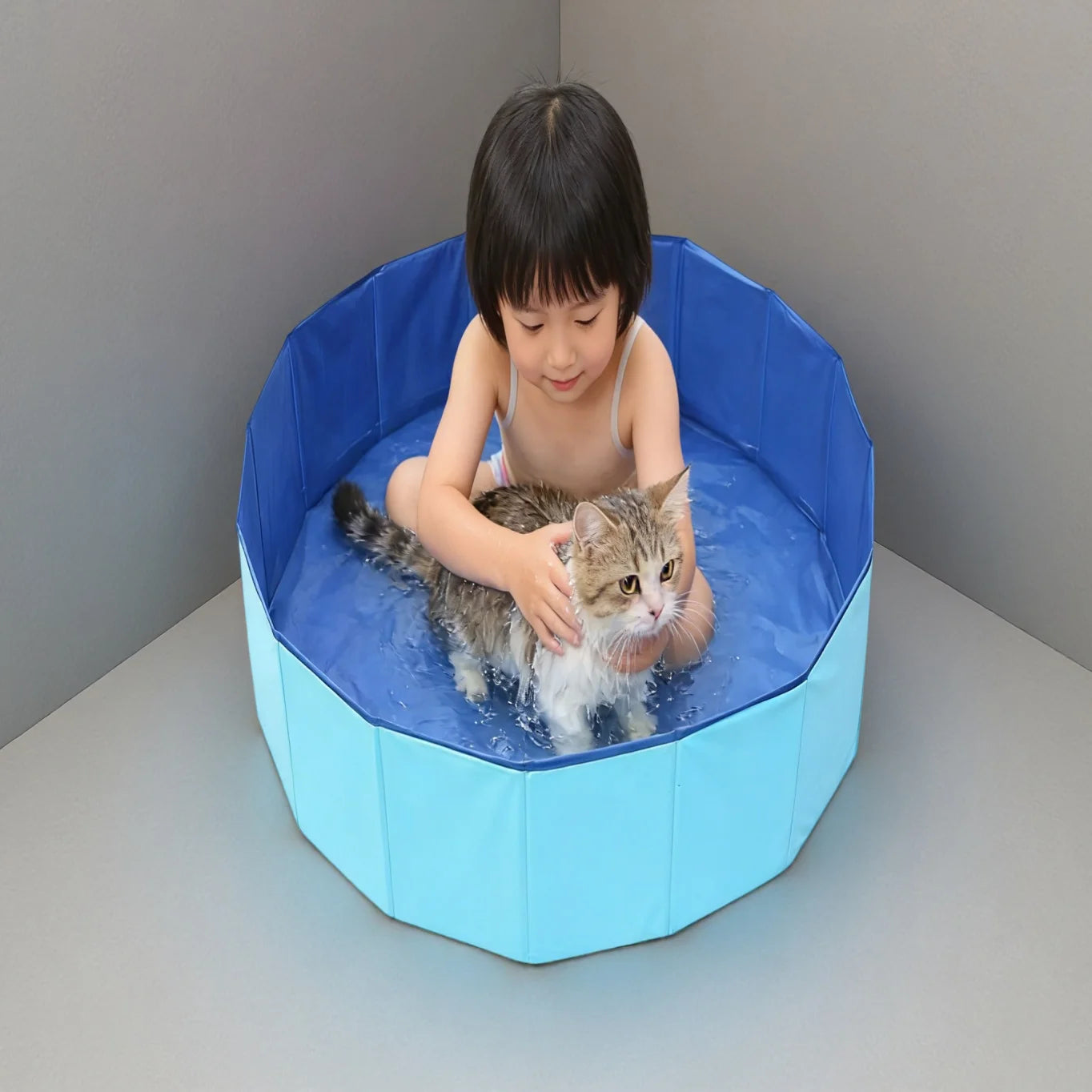 Pet Bathtub 1Pc Cat and Dog Outdoor Pool Portable Dog Swimming Pool Pet Bathing and Grooming Pool Foldable Dog and Cat Pool