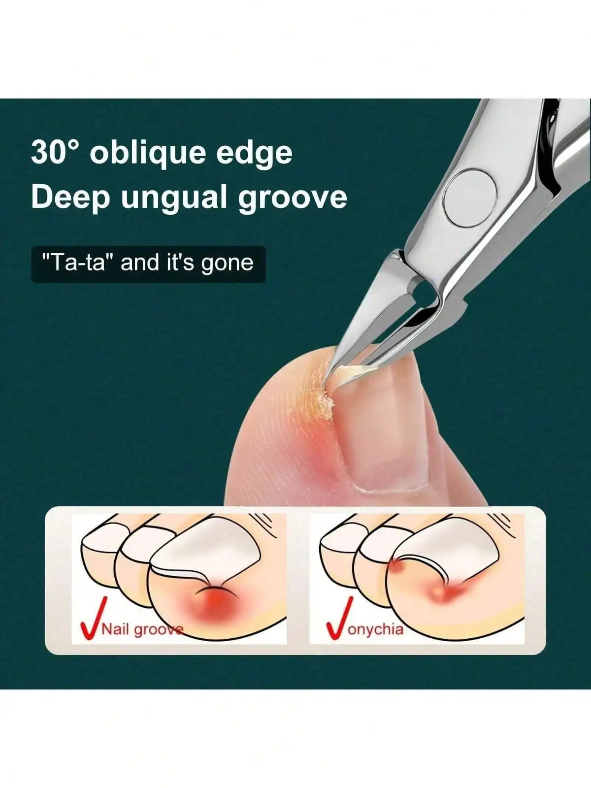 Professional German Eagle Beak Nail Clippers - Precision Cutters for Thick Nails, Ideal for Manicure
