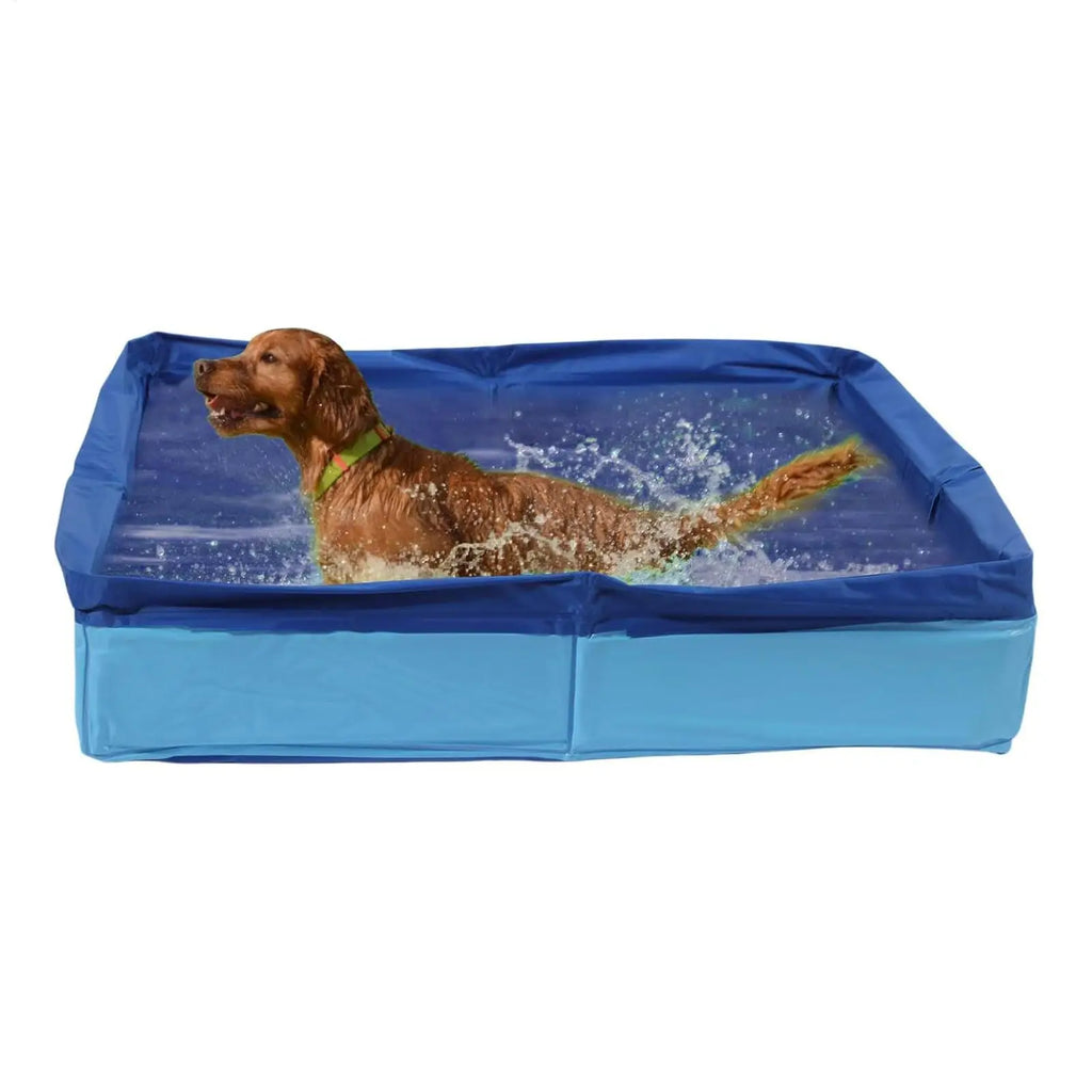 Doggie Swimming Pool PVC Folding Swimming Pool for Dog Anti-Slip Save Space Pet Puppy Bathing Tub for Home Yard Garden Outdoor