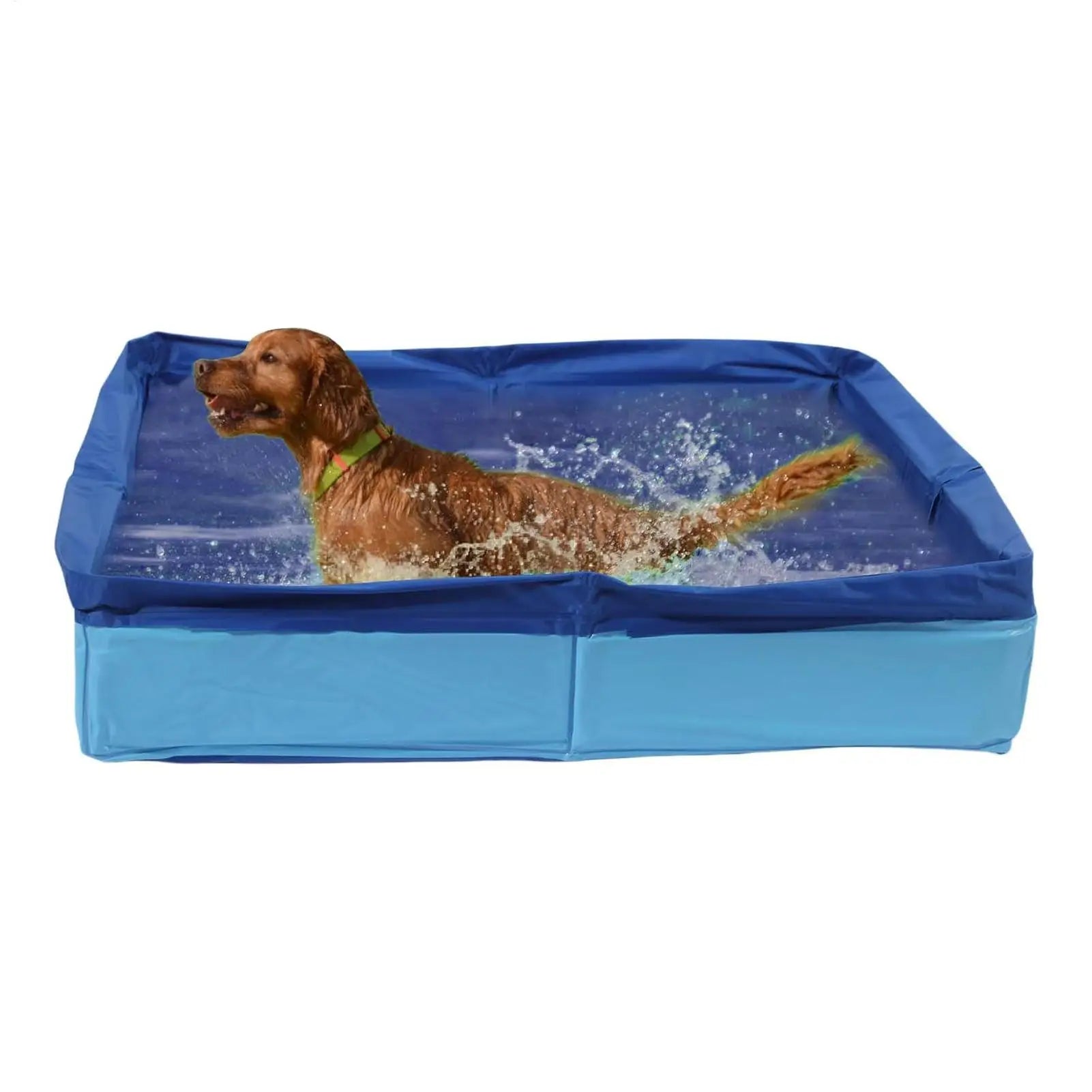 Doggie Swimming Pool PVC Folding Swimming Pool for Dog Anti-Slip Save Space Pet Puppy Bathing Tub for Home Yard Garden Outdoor
