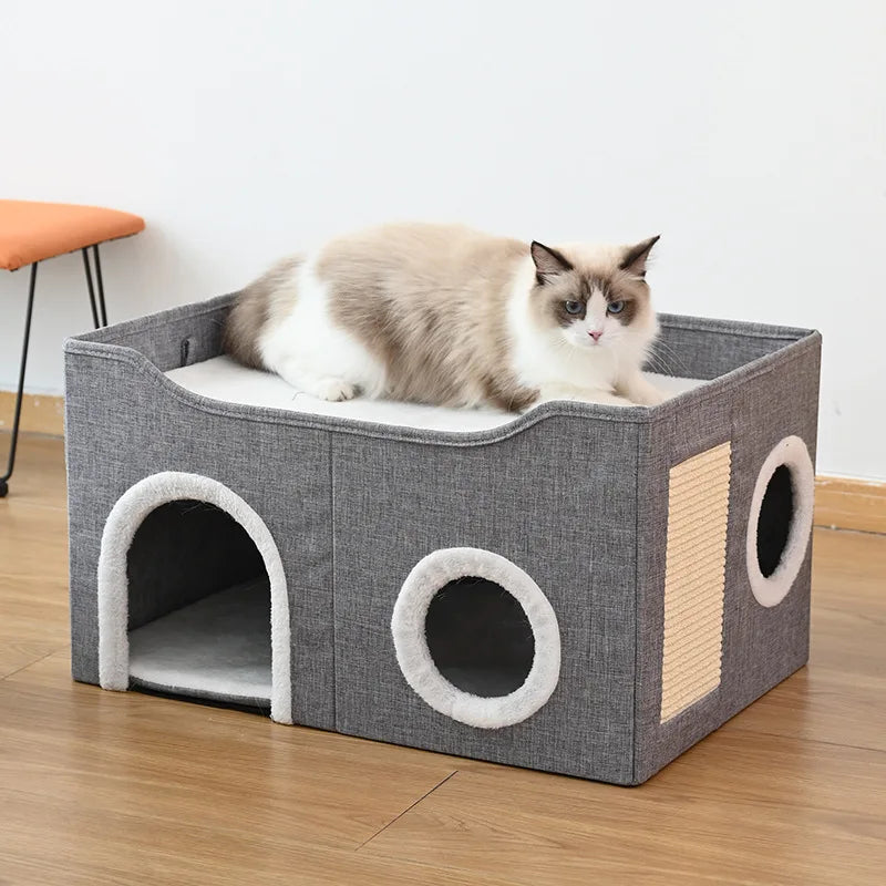 Nid douillet pour chat – Lavable & pliable