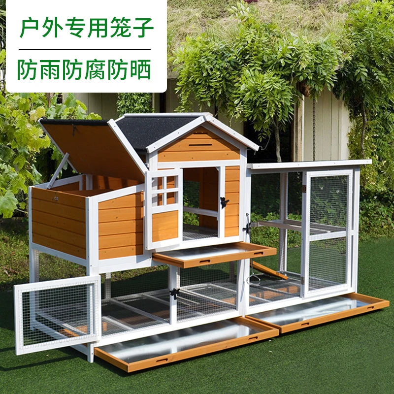 Outdoor Chicken Coop Home Large Pigeon Coop Cat Hutch Cage Dog Hutch Bird Cage Rabbit Hutch Cage