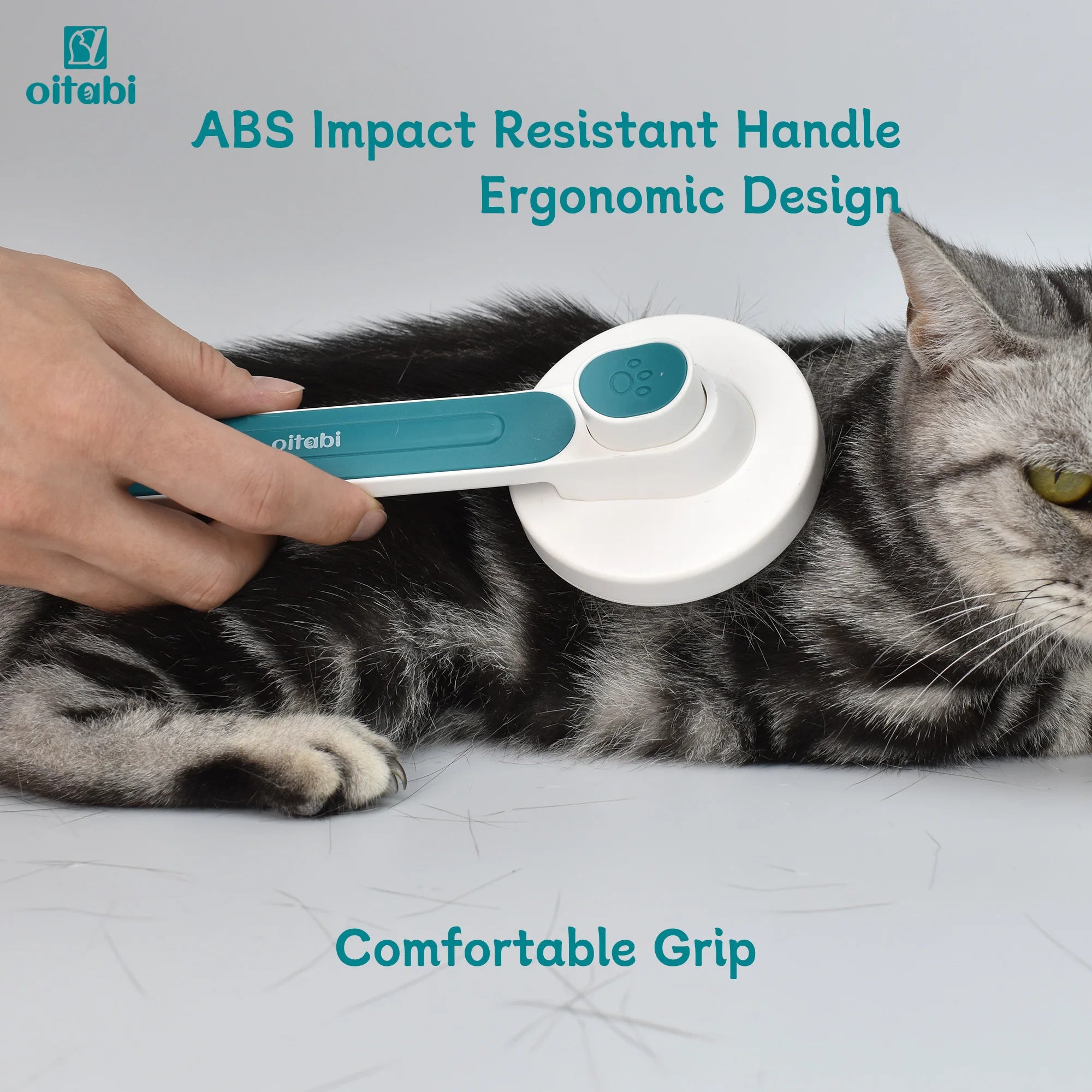 Oitabi Self-Cleaning Slicker Brush for Dogs Cats Lightweight Dog Brush for Shedding Grooming Cat Brush Removes Loose Undercoat
